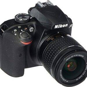 Nikon D3400 Digital SLR Camera & 18-55mm VR DX AF-P Zoom Lens (Black) – (Renewed)