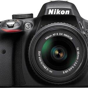 Nikon D3300 24.2 MP CMOS Digital SLR with Auto Focus-S DX Nikkor 18-55mm f/3.5-5.6G VR II Zoom Lens (Black)