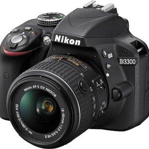 Nikon D3300 24.2 MP CMOS Digital SLR with Auto Focus-S DX Nikkor 18-55mm f/3.5-5.6G VR II Zoom Lens (Black)